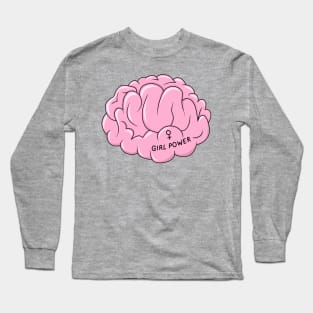 Girl Power Brain Long Sleeve T-Shirt